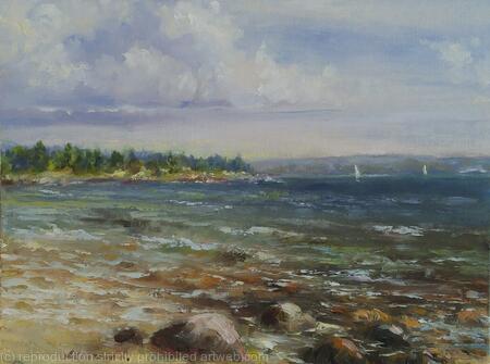 Ocean breeze (plein air) (9x12x0.1) SOLD