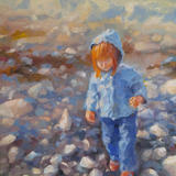 Not an easy walk to the water during the low tide (10x12x0.7'')