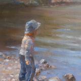 Playing by the water (SOLD)