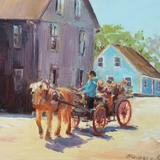 SUMMER RIDE IN LUNENBURG (16x12x0.7'')