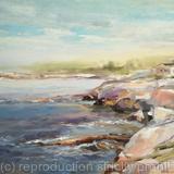  PLEIN AIR AT THE OCEAN 1 (11x14x0.7) (SOLD)