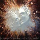 Two galaxies (30x30x1.6'')