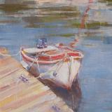 White moored boat ((SOLD)