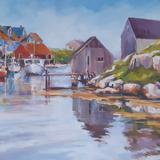 SILVERY RIPPLE (18X24X1.5'')  (This artwork is SOLD by Teichert gallery.)