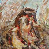 Hunt, original, one of a kind, abstract acrylic on canvas painting 