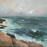 Restless ocean, (24x30x0.7'') SOLD