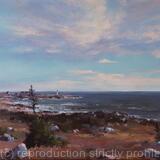 Evening over the Peggy's Cove (12x24x01.5'') 