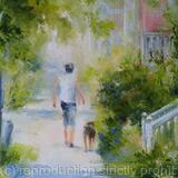 Walking with friend, 16x20x0.7''