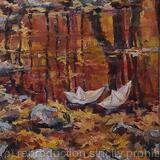 Autumn boats 2 - Rendez-Vous (14x18x0.7'')