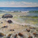 Returning to the summer beach #3 (24x36x1,5') SOLD by Teichert art gallery