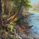 Forest river, oil on canvas, 30x40x1.5''