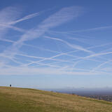 Plane Trails - Ditchling Beacon