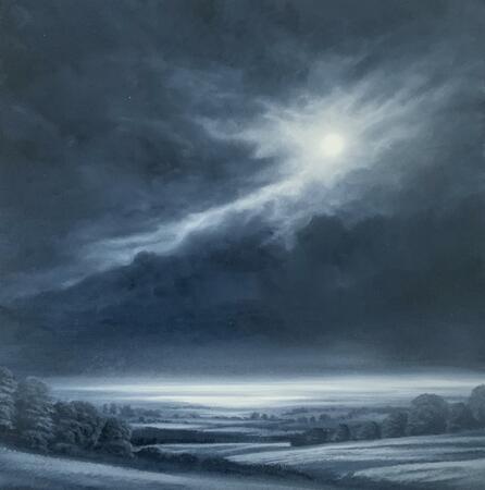 And the clouds pulled away from the moon 