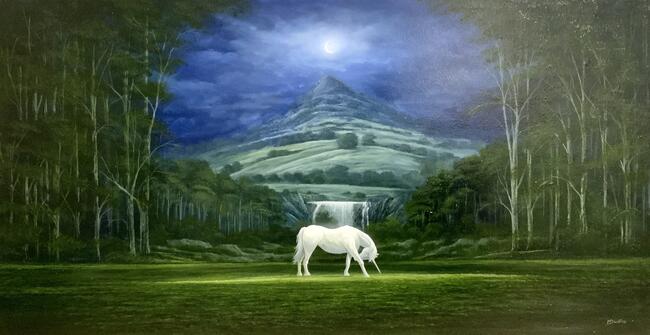 Beneath a Crescent Moon 