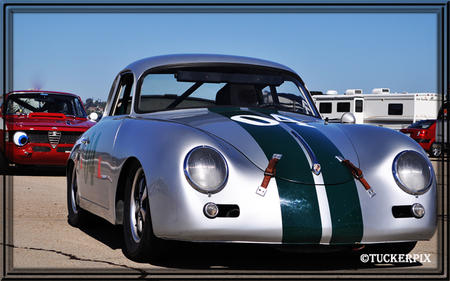 Vintage Porsche race car