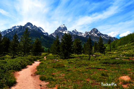Bradley Lake trail peaks