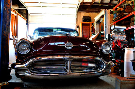 1956 Oldsmobile front view 