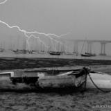 Coronado Bridge lightening strike