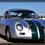 Vintage Porsche race car