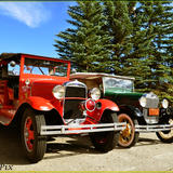 Vintage wheels at Grand Lake Lodge