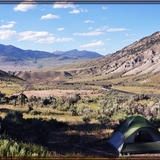 Yellowstone tent view