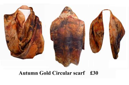 Autumn Gold Circular scarf