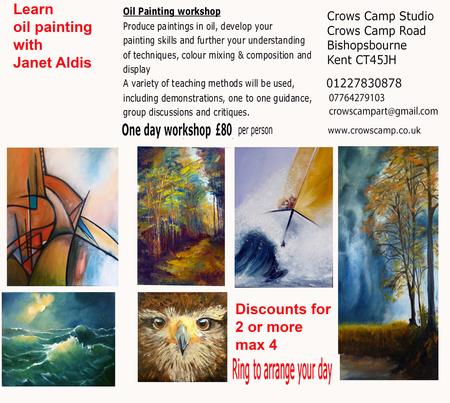 Painting workshops ad