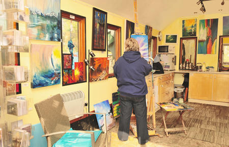 Me working in the studio