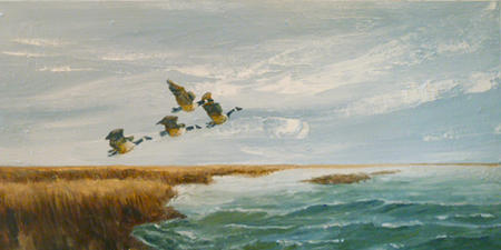 Flight over the marshes - Sold