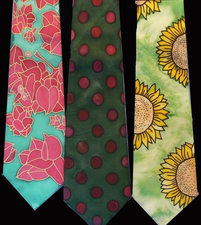 Silk Ties hand painted