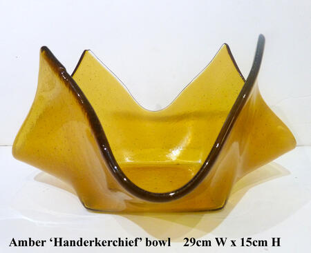 Amber 'Handkerchief' bowl