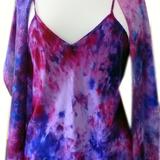Mulberry  blueberry burst camisole with scarf