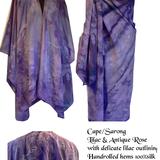 Lilac & Antique rose Sape/sarong