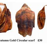 Autumn Gold Circular scarf
