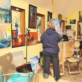 Me working in the studio