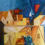 After Feininger Roof relections