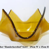 Amber 'Handkerchief' bowl