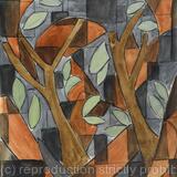 Trees,  After Braque