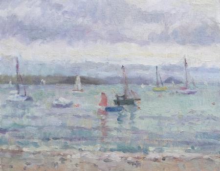 Cawsand Bay with Summer Cloud