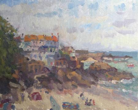 Pedn Olva and The Island, early Summer