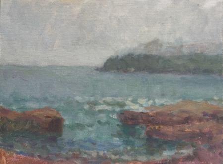 Martin's Pool with Foggy Penlee 