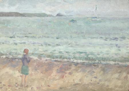 Waiting on Girt Beach