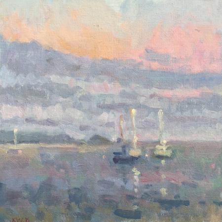 Evening with Mew Stone from Girt Wall