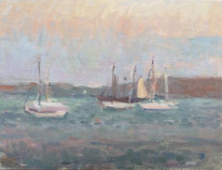 Evening at Cawsand with Small Boats