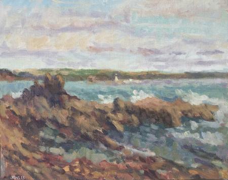 Breakwater from Sandway in Early Spring