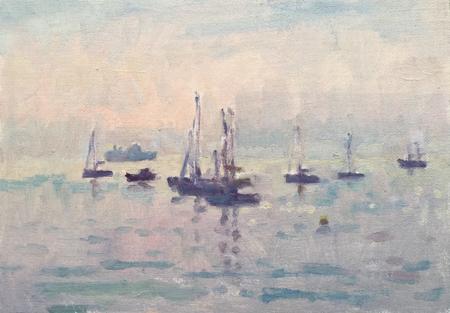 Bank Holiday Morning with Ship