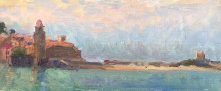 September Evening from Plage de la  Balette, Collioure