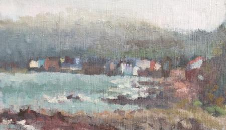 Autumn Morning Mist and Rain