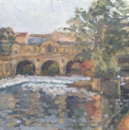 Poulteney Bridge and Weir, Autumn