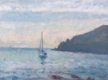 Autumn Morning with Boat and Penlee